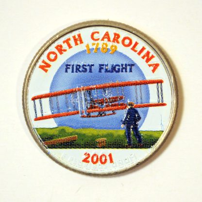 2001 North Carolina Color State Quarter