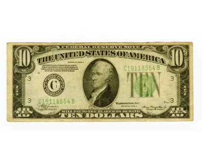 10 Dollar Green Note 1934A