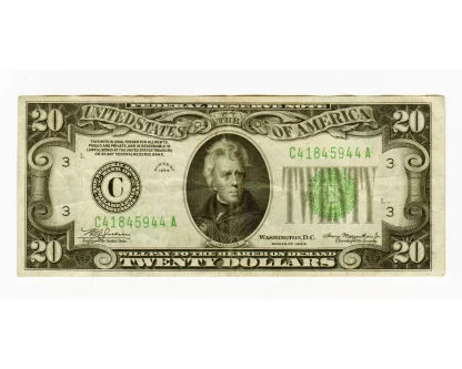 20 Dollar Green Note 1934