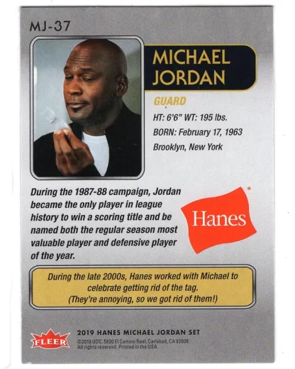 Michael Jordan MJ-37-back