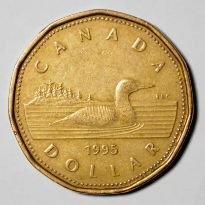 1995 Canada $1 One Dollar Loonie Coin - Scoopy's Collection