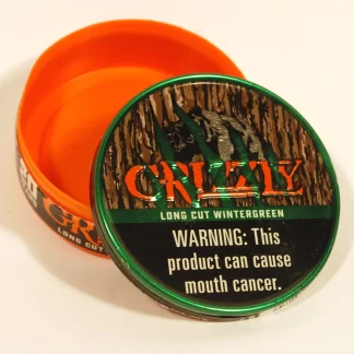 Grizzly can orange clawed
