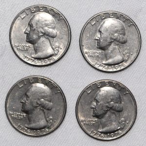 1976-D quarter obv x4