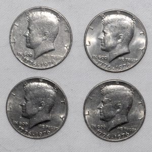 1976-P half dollar obv x4
