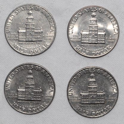 1976-P half dollar rev x4