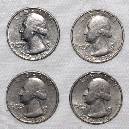 1976-P quarter obv x4